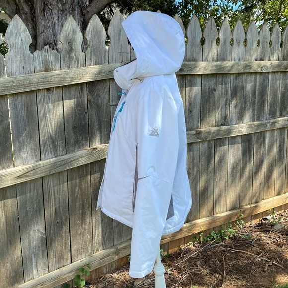 ZeroXposur Women Winter Hooded Jacket White Gray Size Large - Picture 9 of 14